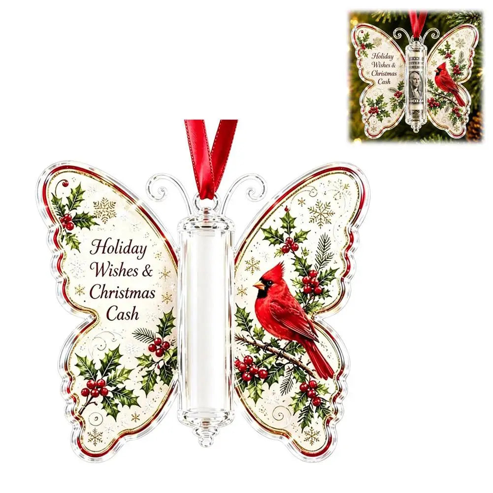 Christmas Hanging Decoration Hanging Christmas Cash Gift Ornament Acrylic Christmas Ornament Acrylic Holiday Party Decoration