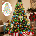 Christmas Tree Waterfall Lights-400/320High-Brightness LEDsUSB&Remote Control,8Lighting Modes Indoor/Outdoor Christmas TreeDeco