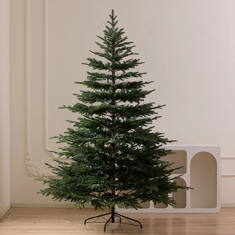 2.1M Pure PE Christmas Tree Minimalist Style Christmas Decor Artificial Tree for Home Living Room Indoor Christmas Atmosphere
