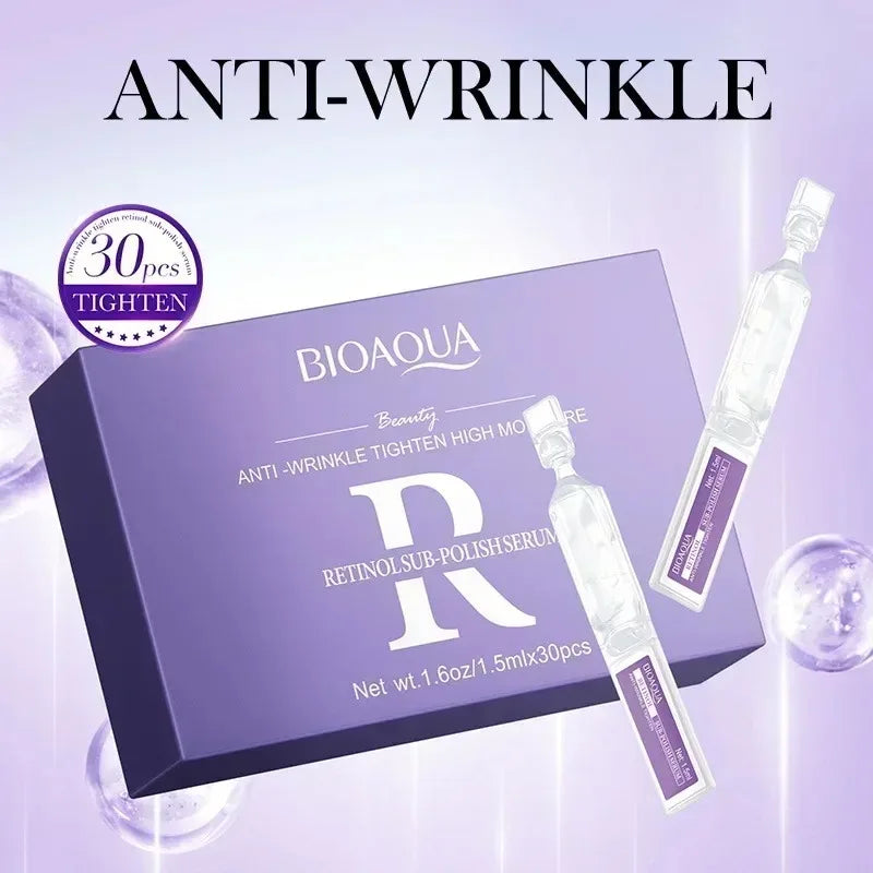 Vitamin C Retinol Essence Hyaluronic Acid Ampoule Essence Hydrating Anti-Wrinkle Firming Skin Care for Reducing Fine Lines