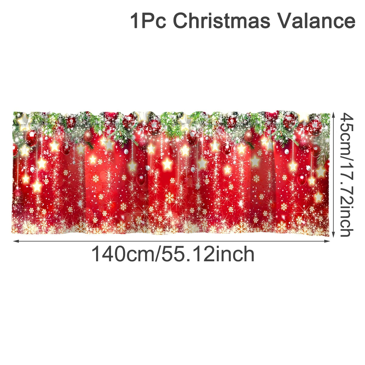 Christmas Short Curtain Merry Cristmas Decoration for Home. Xmas Ornament Navidad New Year Gift for Kitchen Living Room