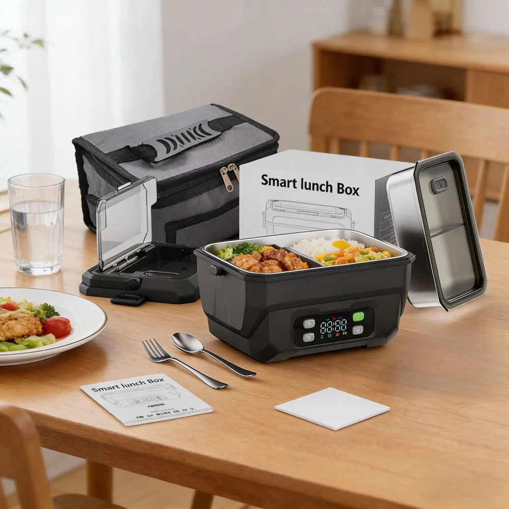 Adult Heated Lunch Box, Portable Insulated Lunch Box, Food Container, Suitable for Offices, Outings, and Construction Sites