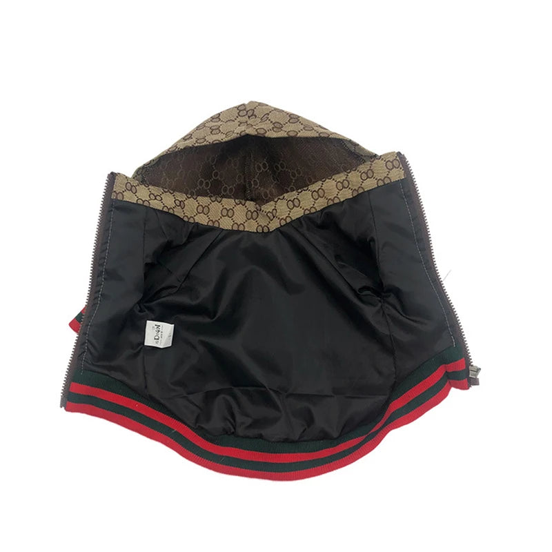 Autunno Inverno Fantasia 8 Giacca per animali domestici Vestiti per gattini Cappotto per cuccioli Bulldog Corgi Cane Moda Giacca a vento Designer Abbigliamento di lusso per cani