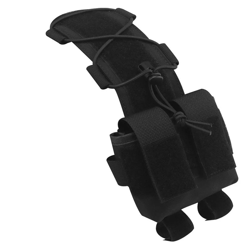 MILITARY Tactical Helmet Pouch Battery Box Counterweight Pouch Remote Battery Helmet Accessory Storage Bag with Hook Loop for Fast Helmet