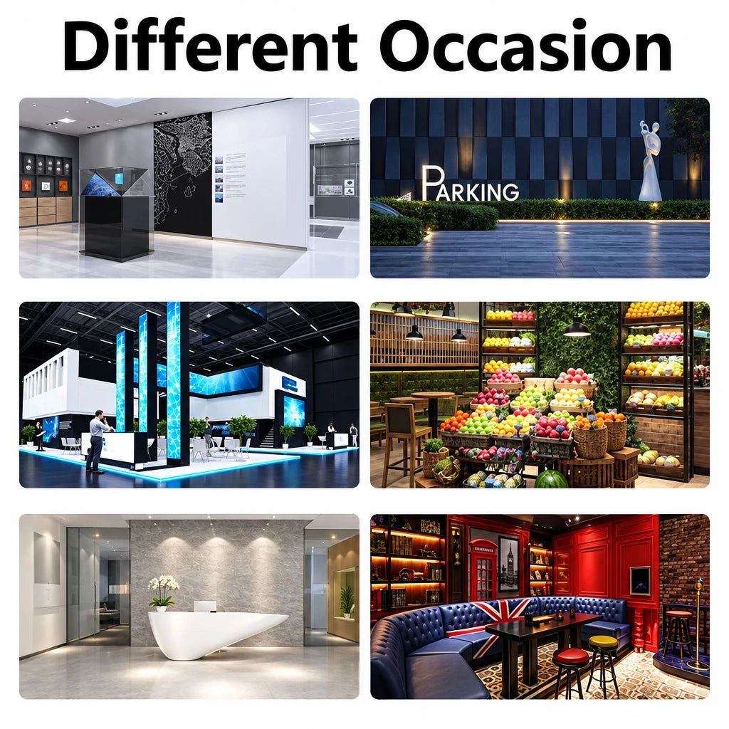 3D Hologram Projector Fan Cover 100cm 3D Holographic Projector Light Advertising Display Case LED Fan Acrylic Protective Cover