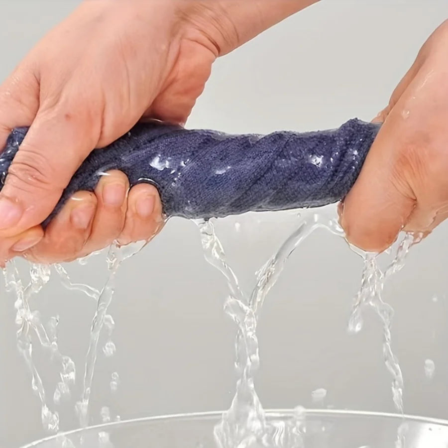 1 Roll(20pcs) 25x25CM Disposable Dish Rag, Microfiber Towel Roll, Hand Tear Cleaning Towel, Reusable Washable Microfiber Towel