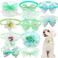 50PS Small Dog Cat Bowtie Cute Bulk Lace Pet Dog  Bowties Collar For Dogs  Grooming Accessories Pet Supplies For Small Dogs