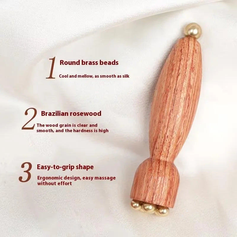 Wood Gua Sha Tool Facial Acupressure Massager for Puffiness Dark Circles Under Eye Care Face Lift Skin Sensitive Skin