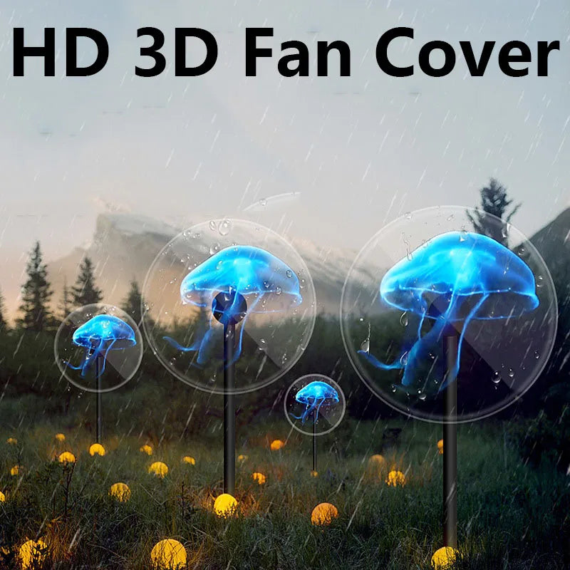 3D Hologram Projector Fan Cover 100cm 3D Holographic Projector Light Advertising Display Case LED Fan Acrylic Protective Cover