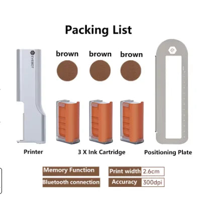 Coffee Latte Inkjet Printer Handheld EVEBOT Printpen Print Art Coffee/Cake/Bread/Yogurt/fruit/Macaron Mini Printer