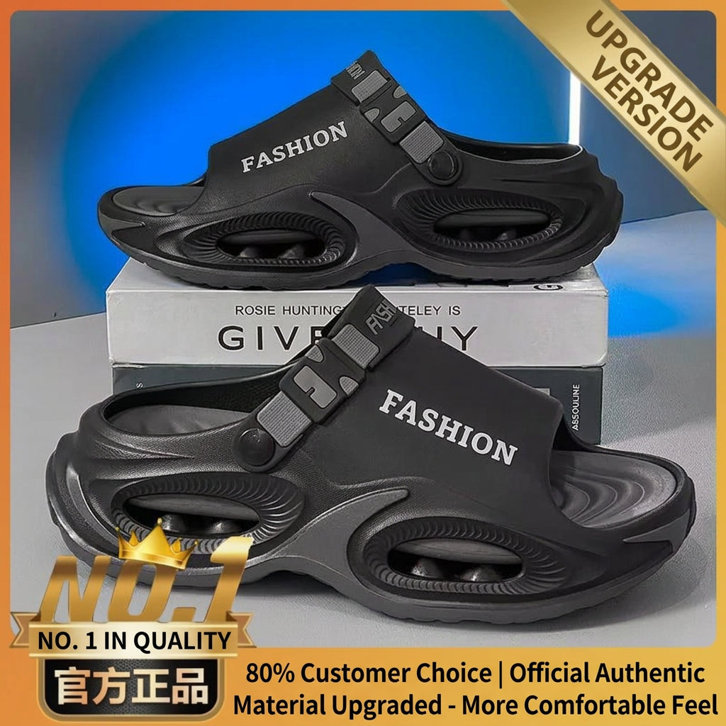 Men Sandals Slip On 2 in 1 Summer Outdoor Thick Sole Non Slip Waterproof Driving Shoes
