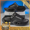 Men Sandals Slip On 2 in 1 Summer Outdoor Thick Sole Non Slip Waterproof Driving Shoes