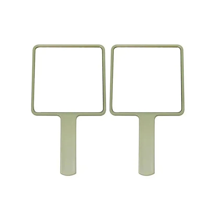 1/2/3pcs Eyelash Extension Handheld Makeup Mirror Square Makeup Vanity Mirror With Handle Hand Mirror SPA Salon Compact Mirrors