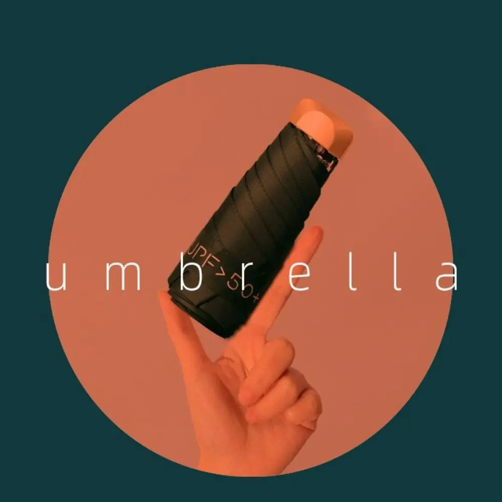 Small Pocket Parasol Portable Ultraviolet Protection Folding Sun Shade Mini Wind Resistant Rain Umbrella Outdoor