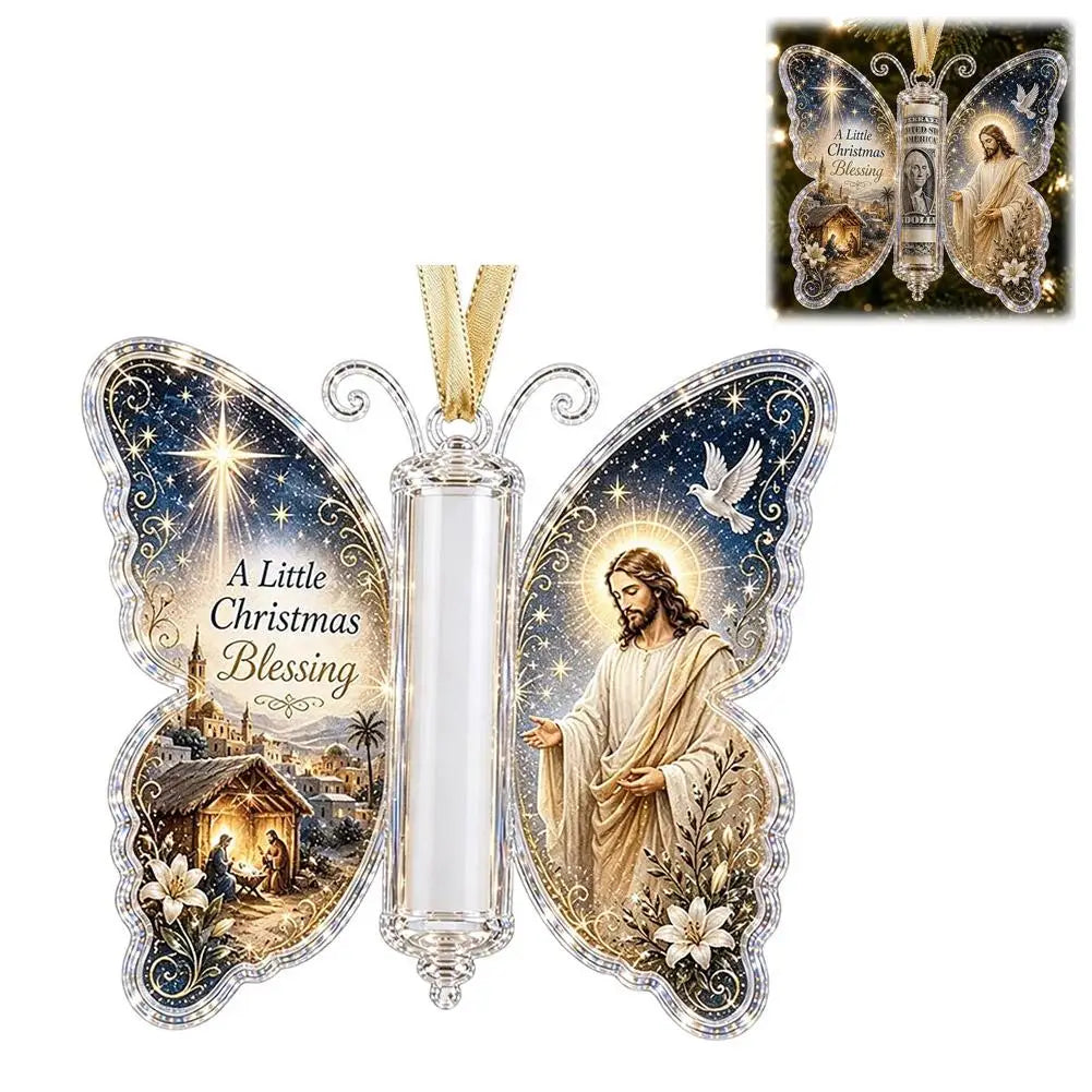 Christmas Hanging Decoration Hanging Christmas Cash Gift Ornament Acrylic Christmas Ornament Acrylic Holiday Party Decoration