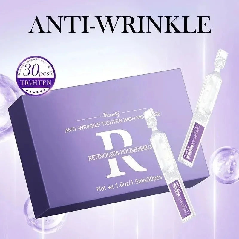 Vitamin C Retinol Essence Hyaluronic Acid Ampoule Essence Hydrating Anti-Wrinkle Firming Skin Care for Reducing Fine Lines