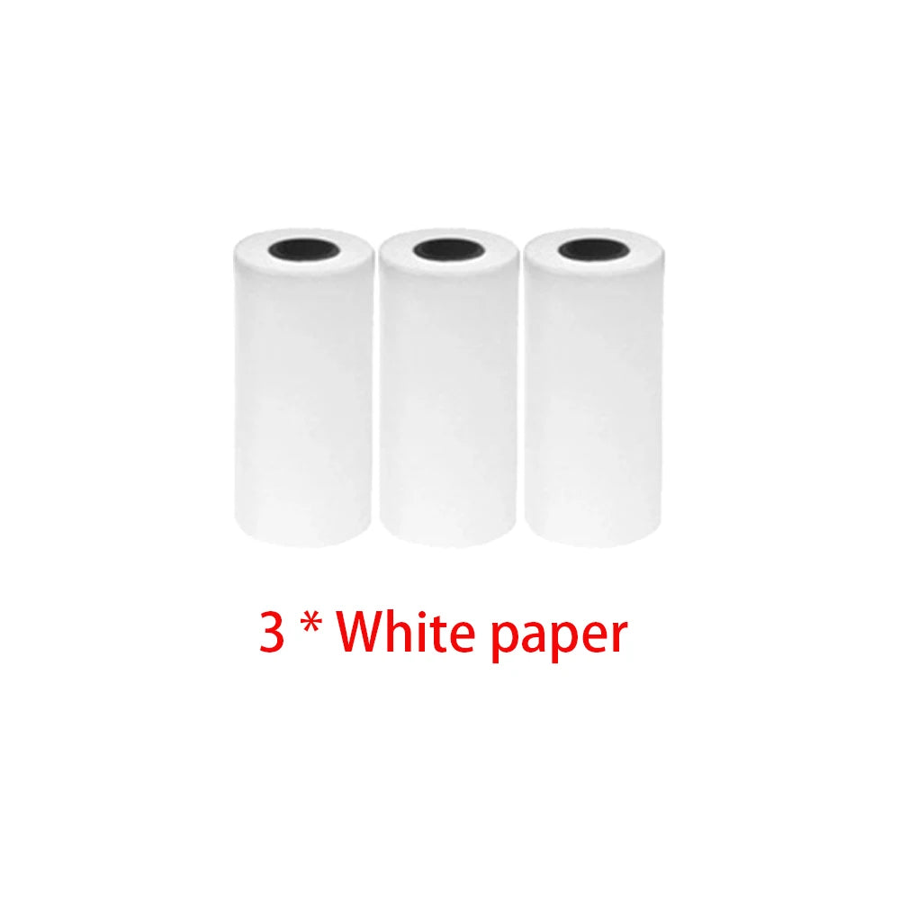 Mini Printer Paper Self-adhesive Thermal Papers HD Color Label Printers Wireless Label printer Inkless Printing Universal 57mm