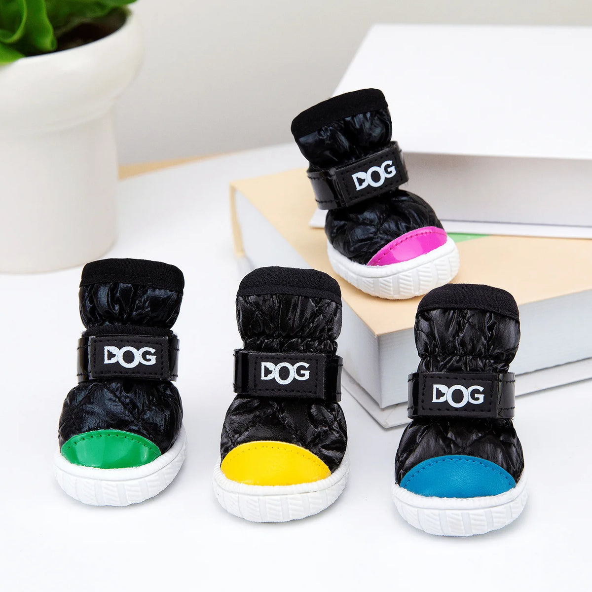 Winter Pet Dog Shoes for Small Dogs Waterproof Warm Dog Snow Boots Anti-slip Teddy Chihuahua Footwear
