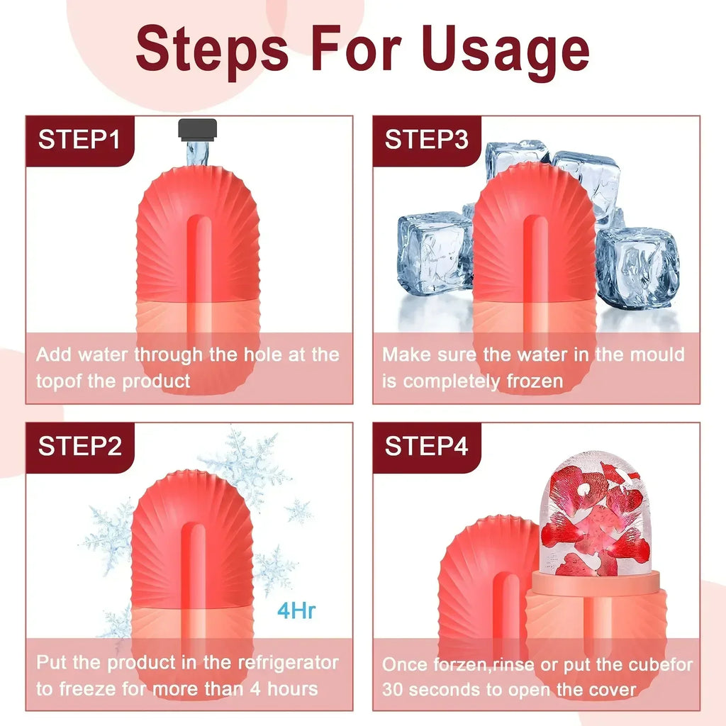 Reusable Ice Face Roller Stainless Steel Gua Sha Tool Set Skin Care Beauty Set Face Massage Roller Lifting Contouring Tools