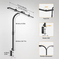 LED Desk Lamp with Clamp Architect Desk Lamps for Home Office with 4 Colour Modes, Ultra Bright Computer Desk Lamp Continuo