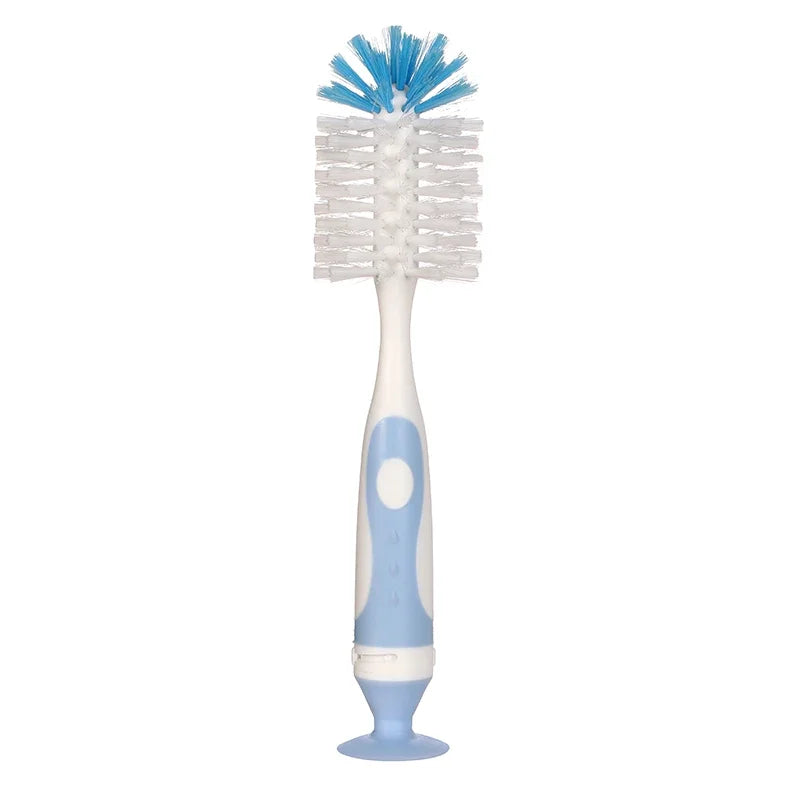 2 in 1 Mother-child Nylon Baby Bottle Cup Cleaning Brush Suction Stand Type Feeding Clean Tool Set
