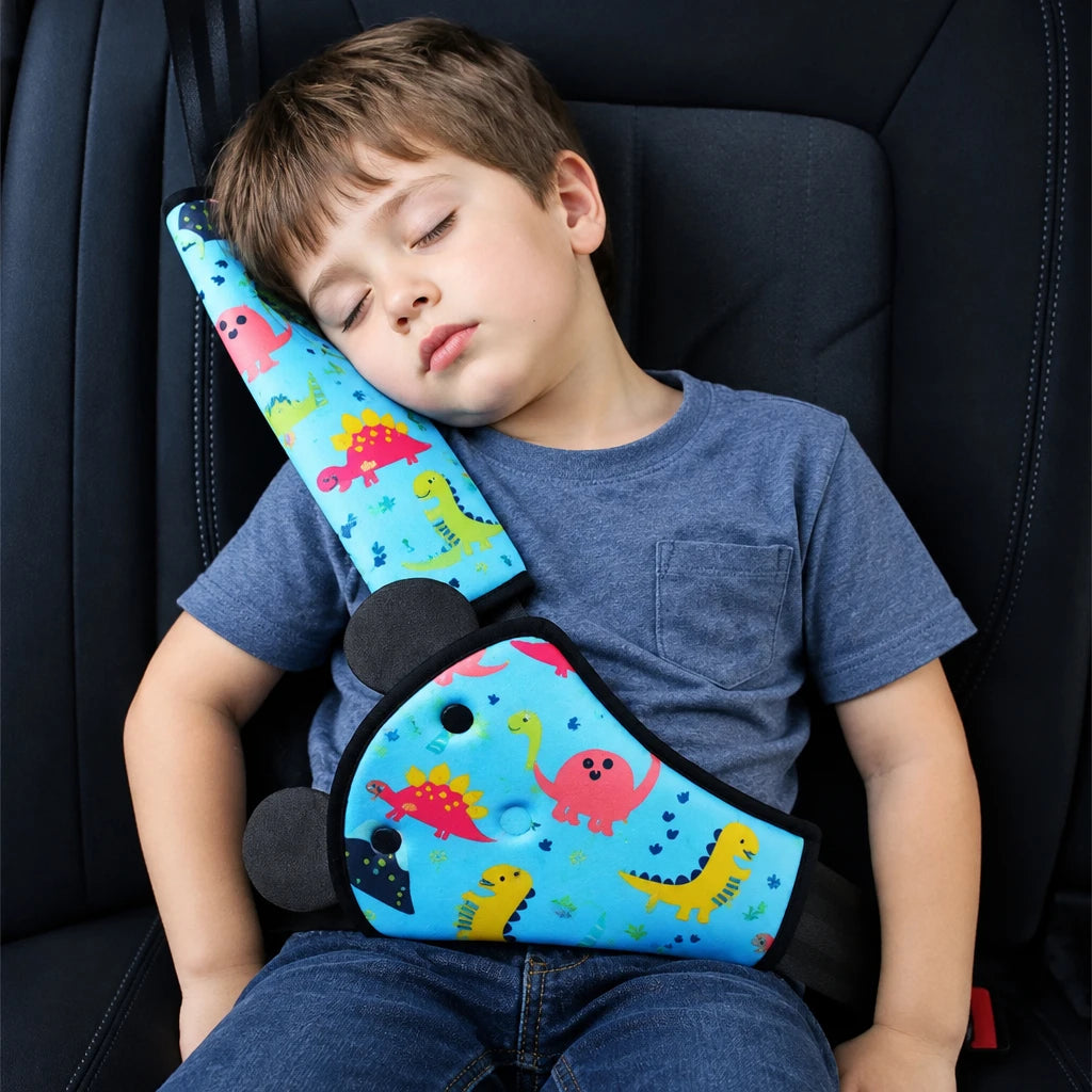 Kids Seat Safety Belt Adjustment Interior Car Seat Belt Kit Anti Strangulation Neck Limiter For Child Safety Belt Protector Belt