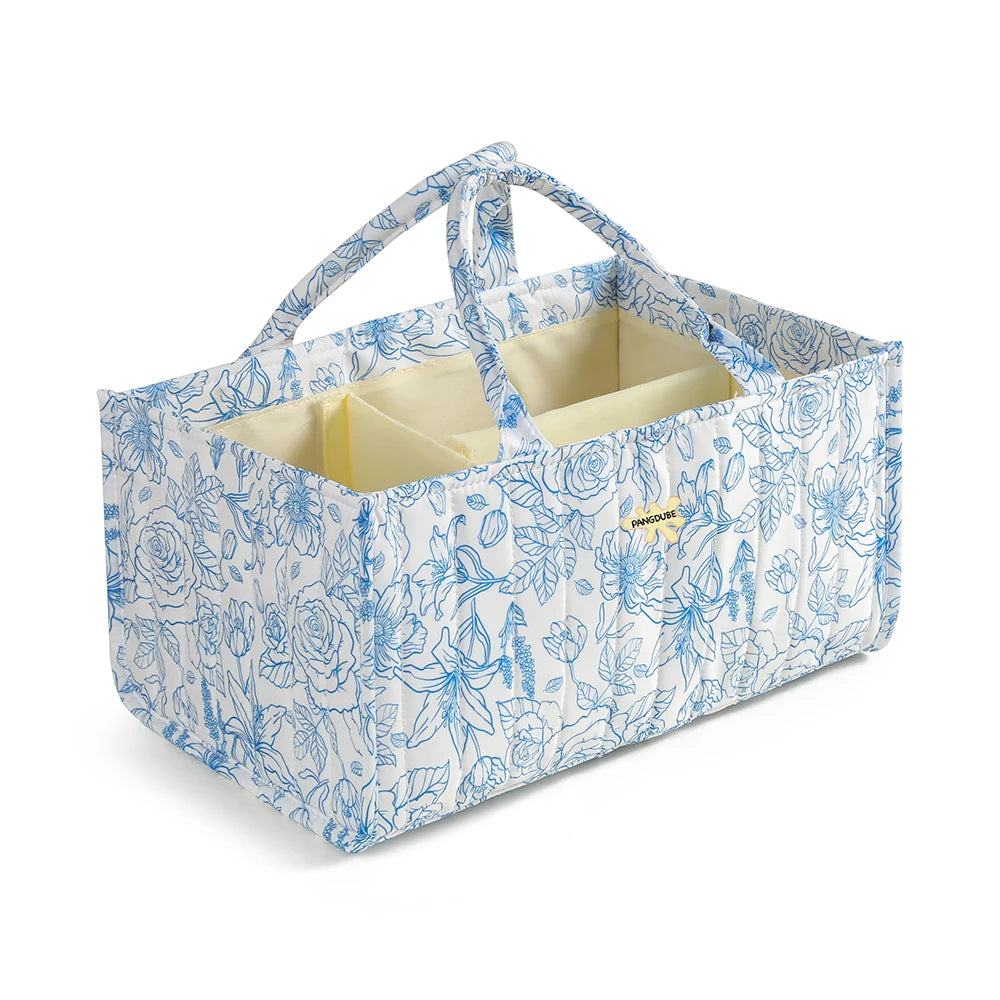 PANGDUBE Baby Diaper Bags Diaper Stackers & Caddies Nursery Organizer Basket Diaper Storage for Baby Things Mom Bag Nappy Bag