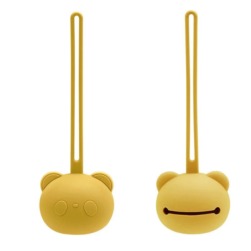 Nuovo arrivo, best-seller: custodia per ciuccio in silicone a forma di panda, portaciuccio per neonati