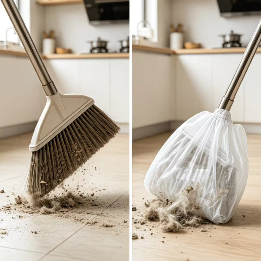 50/100pcs Disposable Broom Cover Portable Non-woven Fabric Dust Cover Dust Adsorption Electrostatic Clean The Broom Cover