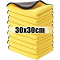 1-10Pcs Microfiber Cleaning Towels Thickened Double Layer Car Wash Drying Towel Home Windows Glass Cleaning Cloth Kitchen Towels
