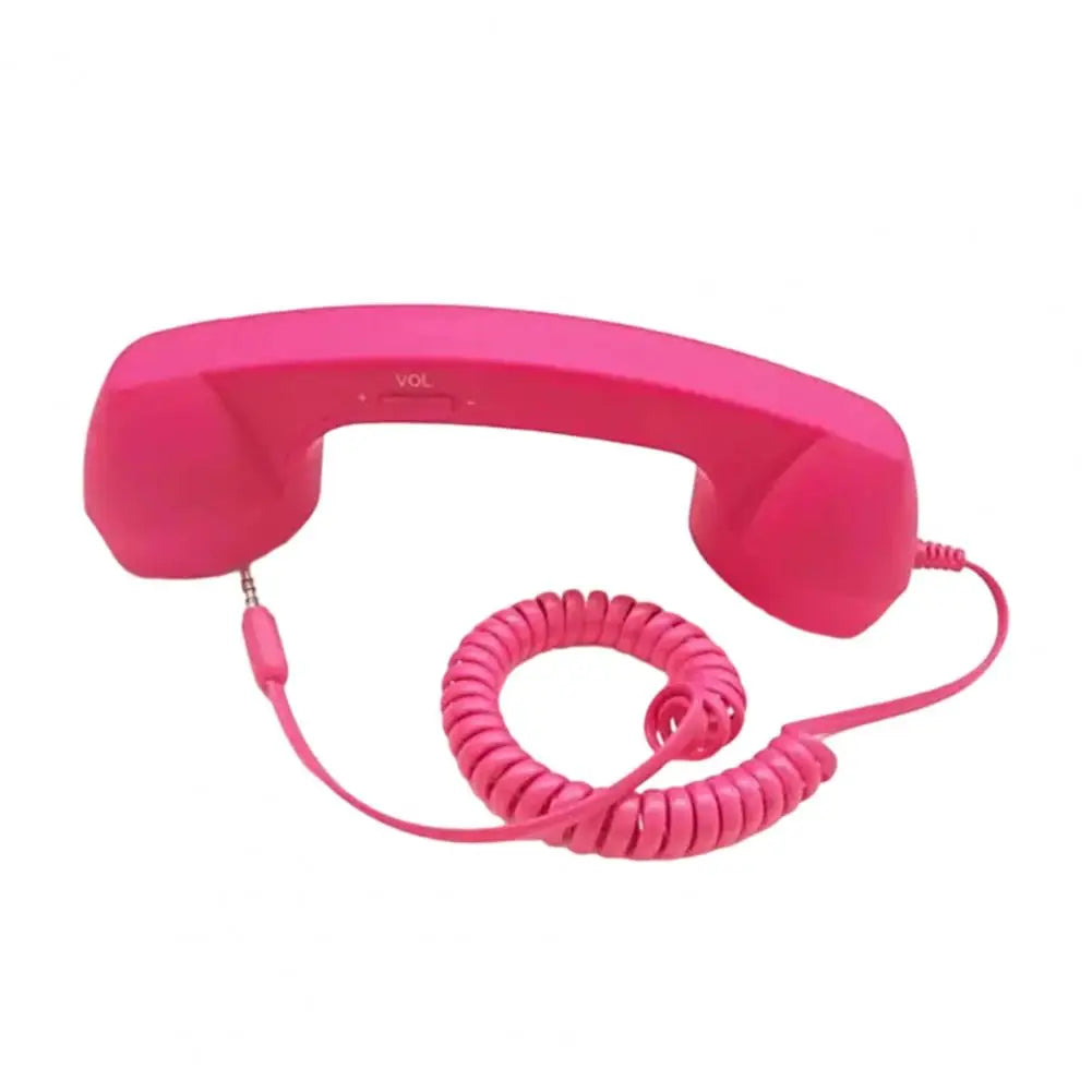 Telephone Handset Retro Phone Handset with 3.5mm Jack Universal Smartphone Receiver Vintage Cellphone Microphone Speaker