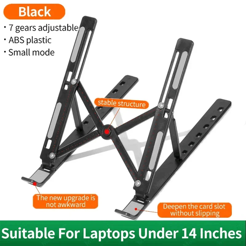 Adjustable Laptop Holder Portable Foldable Computer Monitor Holder Notebook Stand For Macbook Air iPad Tablets Base Accessories