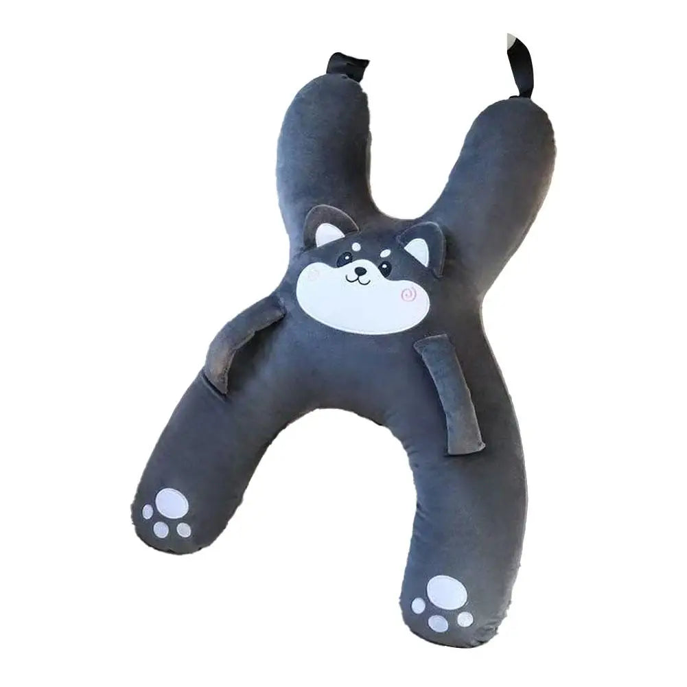 1PC Car Mounted Child Sleeping Pillow Car Cute Cartoon Pillow Car Removable Comfortable Breathable Headrest Lumbar Support