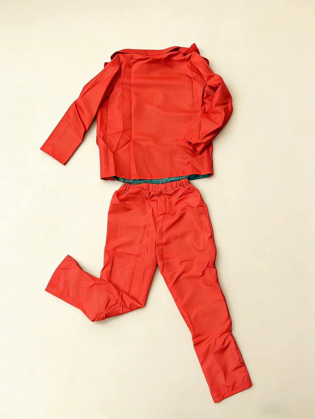 Halloween Kids Red Suit Costume Blazer Vest Shirt Pants Set Party Fancy Outfit