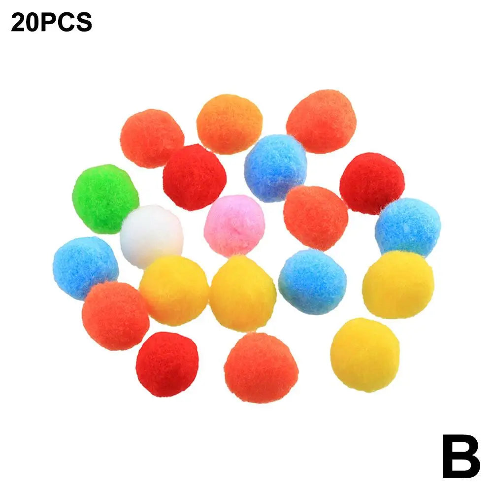 Cat Plush Ball Shooting Mini Pompoms Launcher Games Pet Accessories Funny Cat Toys High Bounce Ball To Tease The Pet Supplies