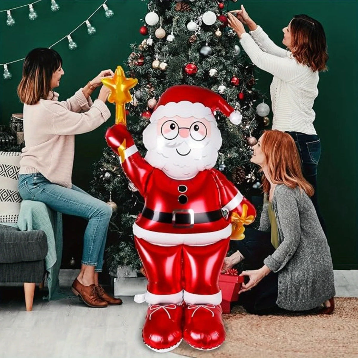Giant Santa Claus Birthday Party Decoration - Giant Santa Claus, Christmas, New Year, Wedding, Party Decoration