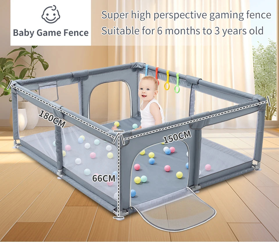 Baby Playpen for Children New Arrival Baby Playground for 6 Months~6 Years Old Kids Ball Pit Playpen Indoor Baby Safety Fence