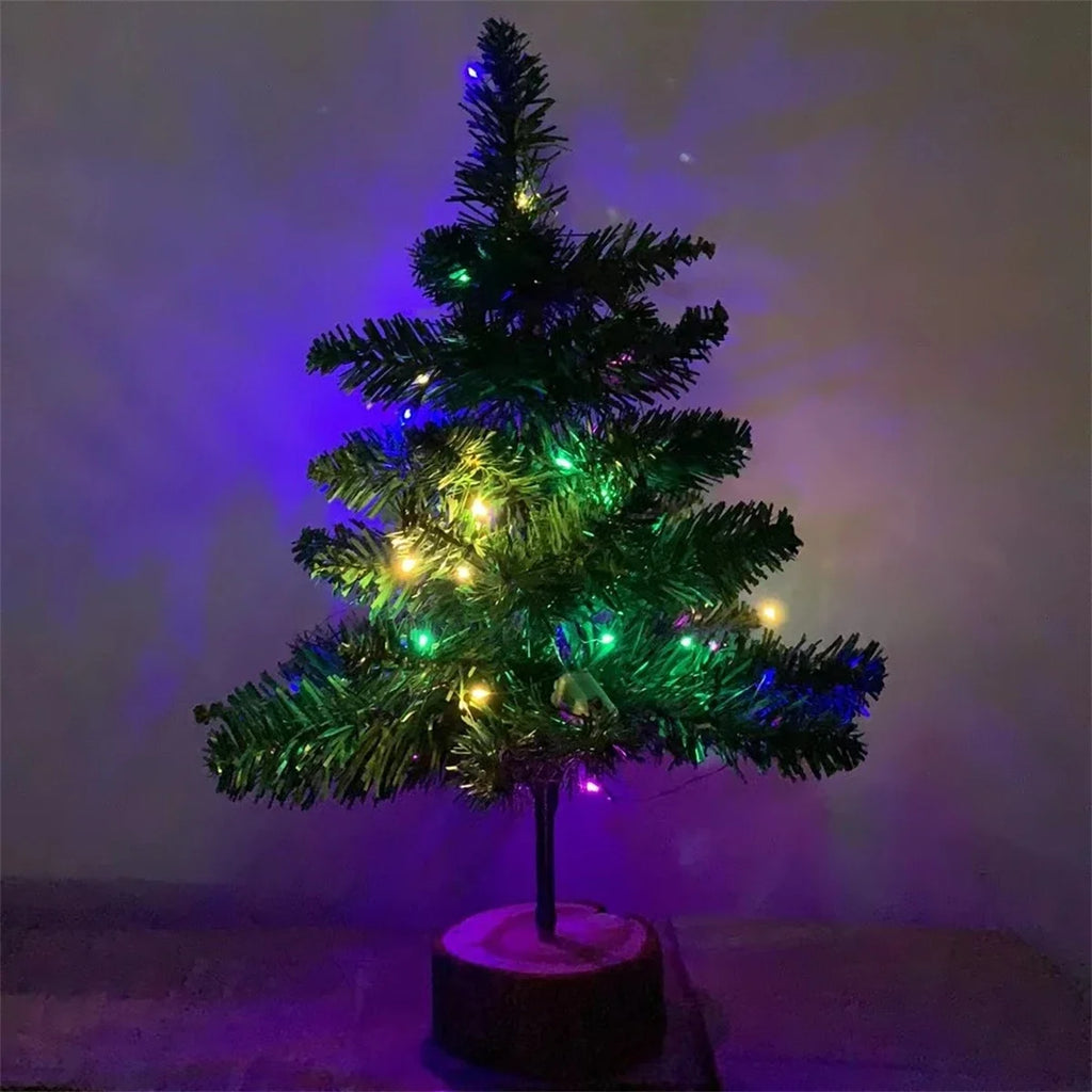 Christmas Tree Ornament Durable Mini Christmas Tree Decoration Prop for Christmas Parties Family Gatherings Daily Desktop Decor