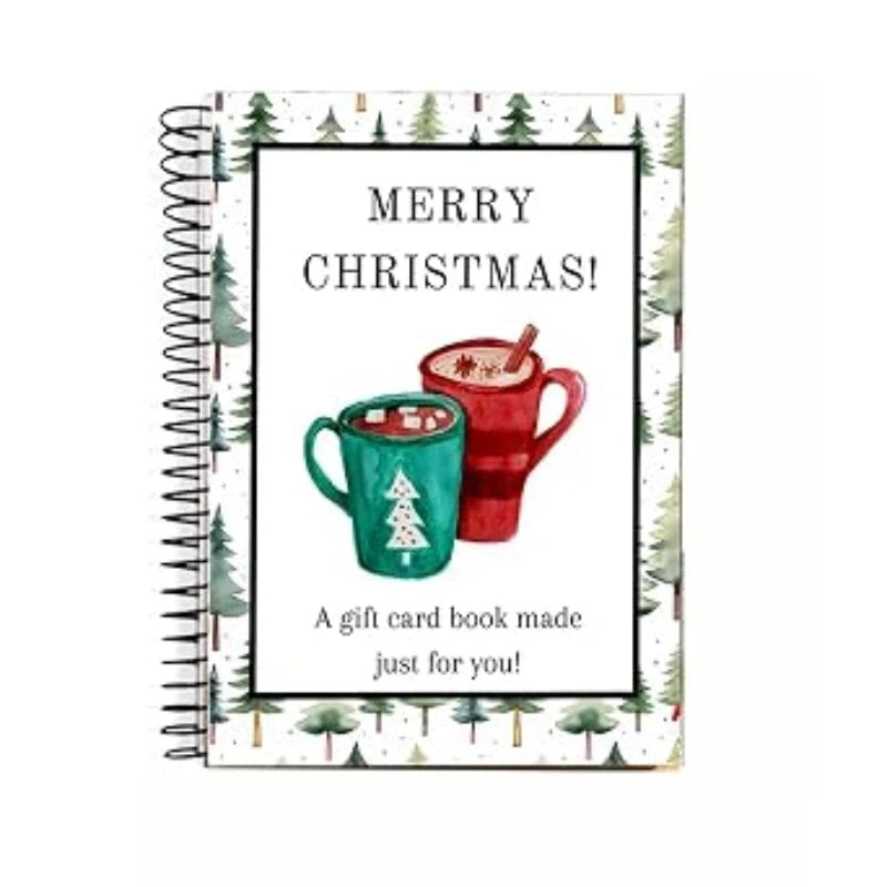 Christmas Gift Card Book Merry Christmas Diys Gift Cards Spiral-bound Merry Christmas Cards Books Cute Diy Gift Card Xmas Gifts