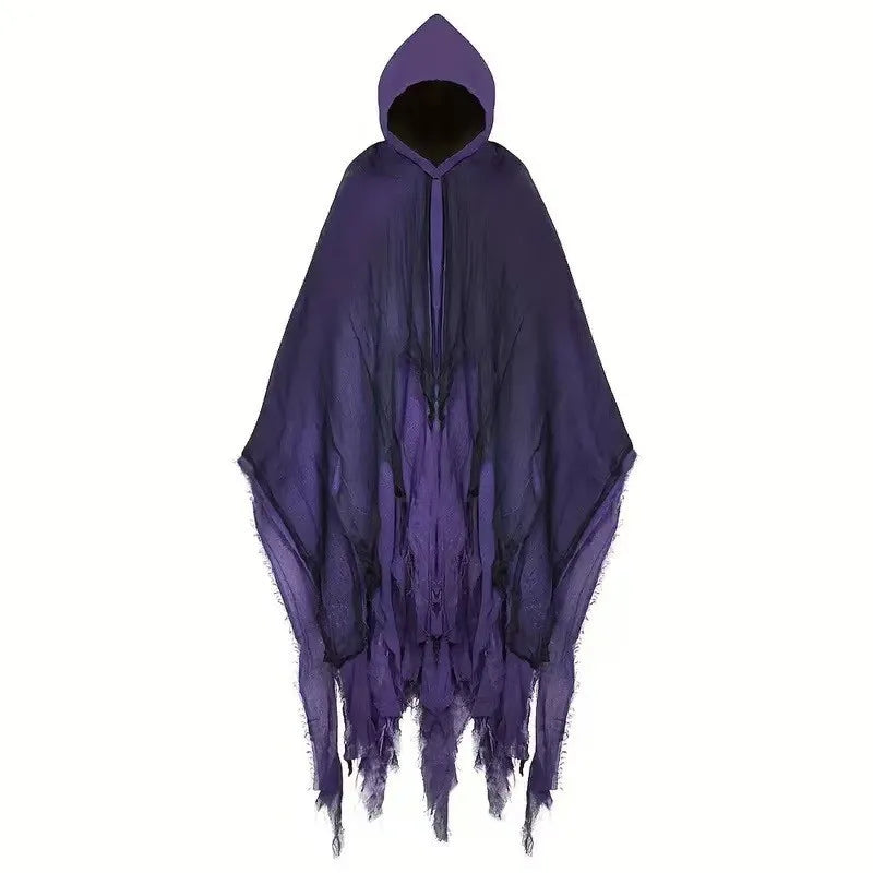 Halloween costume horror ghost clothes adult zombie cloak wizard robe wear secret room death dress up costume cloak