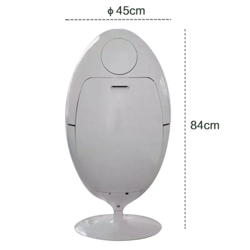 Dinosaur Egg Design Trash Can Large Capacity Room Garbage Collector Kitchen Food Waste Disposal Creative Cartoon Waste Bins
