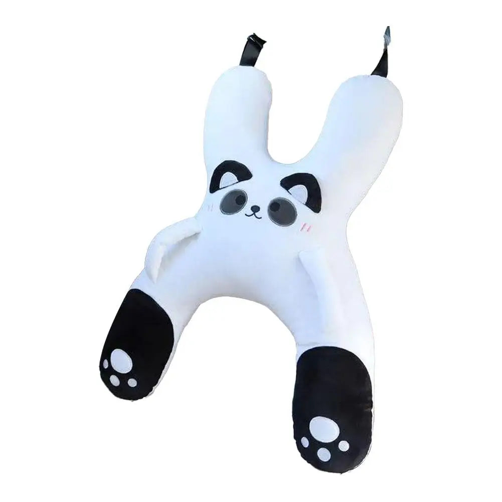 1PC Car Mounted Child Sleeping Pillow Car Cute Cartoon Pillow Car Removable Comfortable Breathable Headrest Lumbar Support ﻿