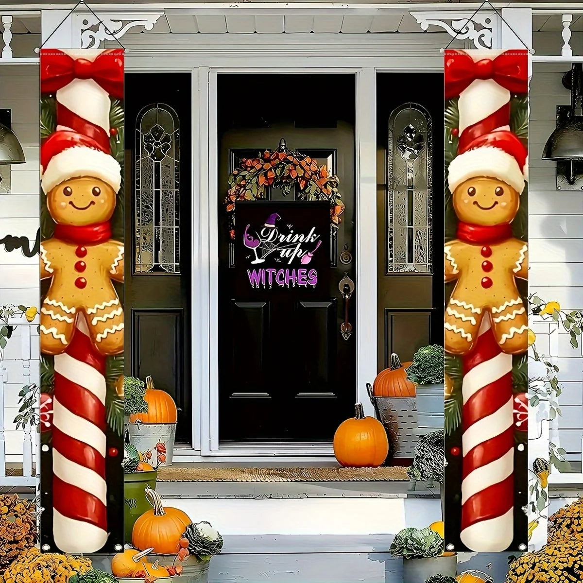 Christmas Hanging Door Banner Merry Christmas Decoration for Home. Xmas Door Decor Navidad Notal Noel Ornament New Year.