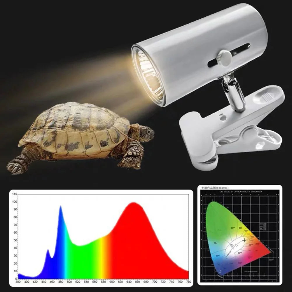 1/2/5/10PCS UVA+UVB Reptile Heat Lamp 25/50/75W Full Spectrum Basking UV Light Bulb for Snakes, Turtles, and Amphibians