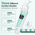 Electric Baby Nasal Aspirator, Rechargeable Nose Sucker for Newborn Toddler, 3 Suction Levels, 10 Soothing Songs, Silicone Tips