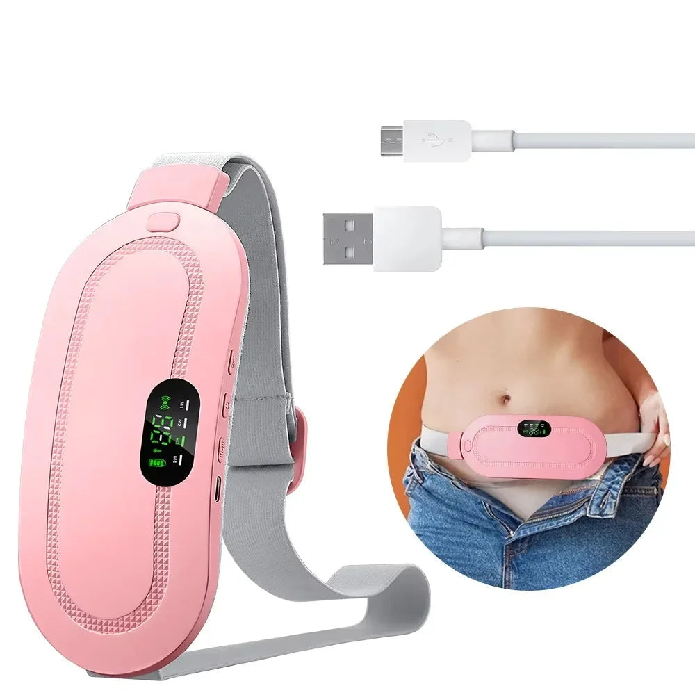 Portable Heated Massage Warming Palace Belt Intelligent Heating Waist Device for Girls Menstrual Period Auntie