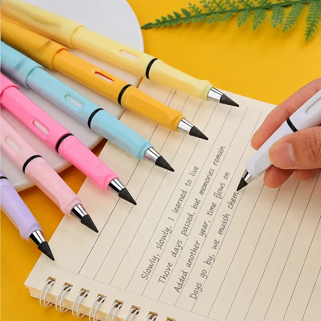 10 Pcs/Set Unlimited Eternal new Pencil No Ink Writing Magic Pencil for Writing Art Sketch Stationery kawaii pen school supplies