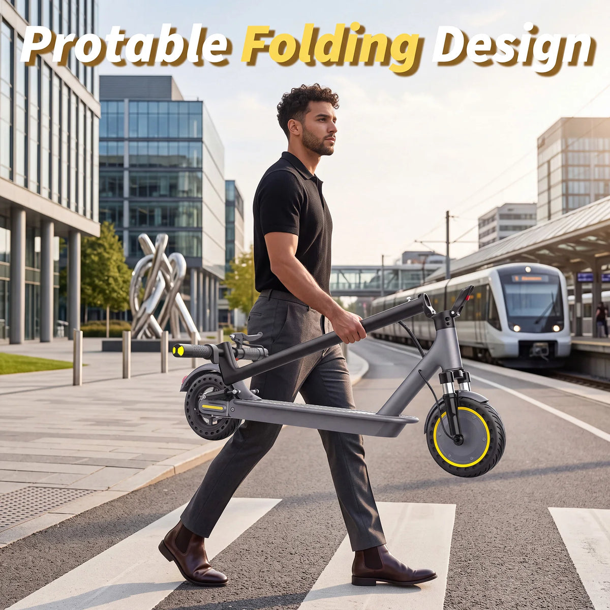 R70Plus Electric Scooter for Adults 36V10.5Ah High-Capacity Battery 35KM Long Range Powerful Motor Dual Suspension Turn Signals 8.5Inch Foldable EScooter