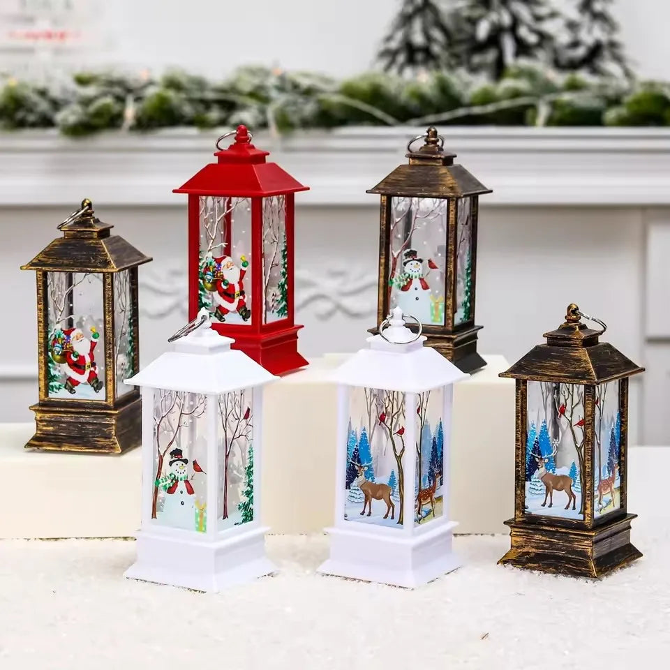 Christmas Lantern Light Merry Christmas Decorations for Home Christmas Tree Ornaments 2024 Navidad Xmas Gifts New Year 2026