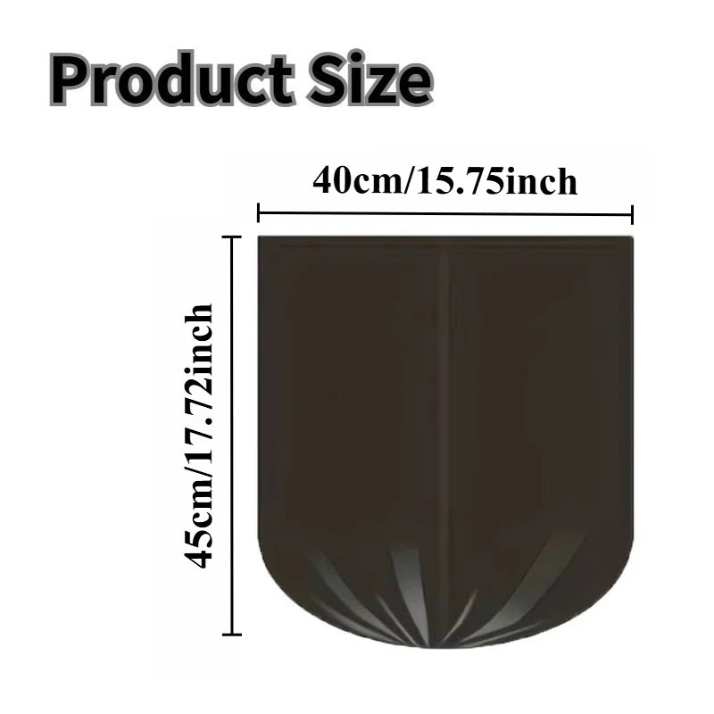 100/300/500PCS Black Disposable Garbage Bag Roll Plastic Trash Bags for Household Kitchen Bathroom Travel